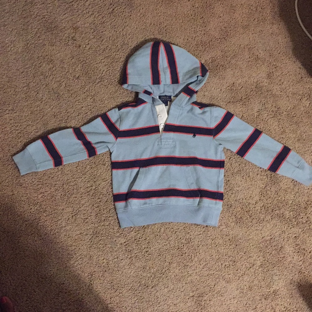Polo sweater with hoodie!